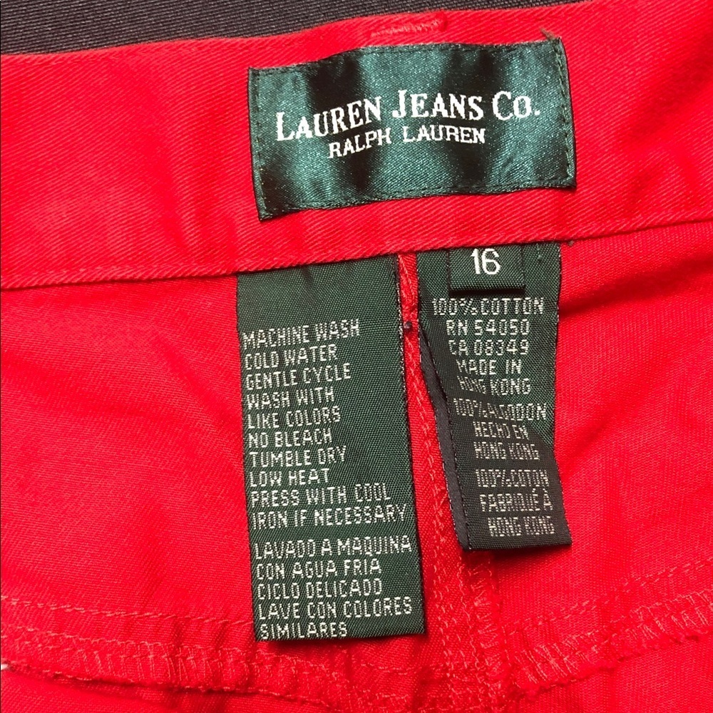 Ralph Lauren Vibrant Red Jeans - Picture 2 of 10